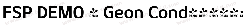 FSP DEMO - Geon Cond字体转换